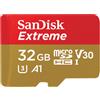 Sandisk 32GB Scheda microSDHC Sandisk Extreme [SFSANMDG32XA100]