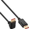 Inline Cavo DisplayPort InLine 8K4K UHD-2 angolato verso il basso 3m Nero [17153U]