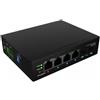 Lanberg Switch Lanberg ILGE-4P-2S-90 industriale non gestito 6 porte Gigabit Ethernet Nero [NULAGSW04000005]