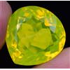 Naturale Neon Giallo Opale 20.30 KT Pera Certificato Non Trattato Raro Loose