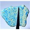 Gemsmyriad Naturale Blu Dorso Turchese 130.5 KT Lucidato Piastra Non Trattato Certificato