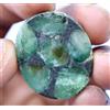 Gemsmyriad Raro 25.20 CT Naturale Trapiche Colombiano Smeraldo Certificato Lucidato Gemma