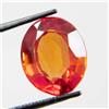 Certificato 10.20 CT Ovale Bella Qualità Gemma Non Scaldato Arancione Spinello _