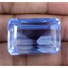 72.75 KT Topazio Blu 25 X 17 MM Smeraldo Taglio Gemma Certificato T14689