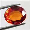 Certificato 10.10 CT Ovale Bella Qualità Gemma Non Scaldato Arancione Spinello _