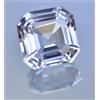 Gemsmyriad Naturale 20.05Ct Bianco Montana Zaffiro Taglio Asscher Certificato Raro Loose