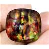 22.45 CT Naturale Ammolite Cuscino Opal-Like Biologico Doppietto Raro Gemma