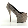 GIUSEPPE ZANOTTI DESIGN DÉCOLLETÉ STRASS PLATEAU TACCO NR 40 MADE IN ITALY
