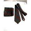 STYLESETA CRAVATTA + POCHETTE VINTAGE 80 NUOVA NEW MADE IN ITALY ORIGINALE