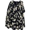 Dolce&Gabbana Dolce & Gabbana Jr - Abito nero con stampe fiori Taglia 10 anni