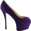 GIUSEPPE ZANOTTI DESIGN DÉCOLLETÉ DONNA VIOLA CAMOSCIO PLATEAU PEEP TOE TACCO 16