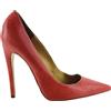 VALENTINO GARAVANI DÉCOLLETÉ DONNA 40 ROSSE PELLE LUCERTOLA TACCO ALTO