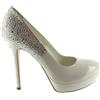 LORIBLU (linea bijoux) LORIBLU BIJOUX DÉCOLLETÉ SPOSA BIANCO STRASS PLATEAU TACCO ALTO N.41
