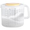 Generic Mixing Bowl Cup - Misuratore di liquido, boccale da cucina, marcatore di capacità da 2400 ml, indicatore di volume trasparente, strumento per la preparazione degli alimenti con coperchio