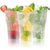 AOLUXLM Set di 50 Bicchieri Plastica Riutilizzabili, 400 ml, per Feste, Compleanni, Matrimoni