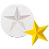 MANGOUSONG Stampi in silicone per artigianato in resina, stampo in silicone a forma di stella, per pasta di zucchero, cioccolato, cupcake, fondente, decorazione torte, strumenti da 6,5 x 6,5 x 1,4 cm