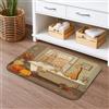 Generic Tappetino da bagno con giraffa autunnale ad asciugatura rapida, accogliente tappetino da doccia antiscivolo, in flanella vintage, lavabile, per bagno, WC, 50 x 81 cm