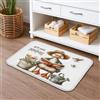Generic Simpatico tappetino da bagno con paperella che fa cacca e animali fantasiosi, tappetino da doccia antiscivolo, tappeto decorativo primaverile assorbente per bagno WC 50 x 81 cm