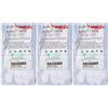 farmacare Guanti Filo Cotone 100% Taglie 8,5-9 Large Polsino Bordino Giallo 1 Paio 3x1 St