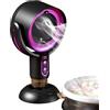 Xinhuju Cappa da cucina portatile, cappa da cucina portatile, ventilazione ricaricabile, porta a V, 3000 mAh, rotazione parallela a 360 gradi, cappa da cucina per