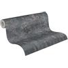 Livingwalls Carta da parati Industrial 396703 - Carta da parati di alta qualità in calcestruzzo nero con effetto metallico rosa - Carta da parati effetto intonaco su 10,05 m x 0,53 m - Made in Germany