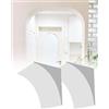 HLHLH Kit Porta Ad Arco Fai Da Te, Angolo 2 Pezzi, Telaio, Archi for A Semicerchio, for La Decorazione Interna Del Soggiorno(23x23x23cm)