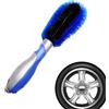 Generic Car Rim Brush - Setole Raggi, manico ergonomico lungo | Spazzola angolare con manico ampio per il lavaggio di cerchioni, ideale per auto berline e motore