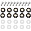 Generic Viti per parabrezza moto, viti per parabrezza moto - viti parabrezza 5 mm viti kit di rivestimento, 10 viti M5, viti di ricambio per la maggior parte