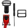 Vitsrisea Caschi con chiusura rapida - Set di fibbie di sicurezza - di fissaggio per casco - Strumento di ricambio - Fibbia a scatto sicura - Accessori per moto - Movimento testa di equitazione - Erwa