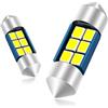 LishiLED Lampadine C5W LED 31mm 12V 6000K Bianco Super Luminoso per Luci Targa e Luci Interne Auto Senza Errori Canbus 2PCS