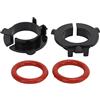 Fafeicy Kit Adattatore Supporto Base Lampadina Faro LED 2 Pezzi Materiale ABS Attacco H7 Resistente Alla Corrosione Facile Installazione Plug and Play per Conversione Fibbia Base LED 12V
