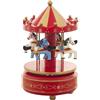 Generic Giostra con Carillon - Figurina di Cavallo Rotante, Scatola a Carica in Legno, riproduce Melodia | Affascinante Regalo per Ragazze, San, Compleanno, Viaggio, Decorazione da scrivania, collez