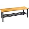 ADB - Panca per spogliatoio, 1000 mm, con griglia per scarpe, lunghezza 1000 x larghezza 400 x altezza 420 mm