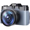 YFDGD 48MP Fotocamera Digitale Vintage Obiettivo Grandangolare Registratore Fotografico 4K Videocamera Compatta WIFI Blogger Vlogging Scatta Nitida Fluida(No TF Card,With Wide Angle Lens04)
