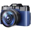 YFDGD 48MP Fotocamera Digitale Vintage Obiettivo Grandangolare Registratore Fotografico 4K Videocamera Compatta WIFI Blogger Vlogging Scatta Nitida Fluida(No TF Card,With Wide Angle Lens01)