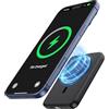 A ADDTOP Powerbank per Mag-safe, 10000mAh Power Bank Wireless 20W PD Ricarica Rapida Magnetico Inalámbricos con Type-C Caricatore Portatile Batteria Esterna per iPhone 17/16/15/14/13/12 Tutto Series-Nero