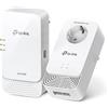 TP-Link PGW2440 KIT Powerline Passante G.hn2400, AX1800Mbps WiFi 6, MIMO, 3 Porte Gigabit Ethernet, Presa di Alimentazione Extra, Plug&Play, EasyMesh, Powerline di Nuova Generazione Più Affidabile