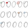 UNICRAFTALE 15 pz 15 stili Set di anelli da dito Set di anelli di falange stella luna anello impilabili vintage sciolto anello pietre preziose irregolari colorate per le donne