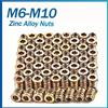 Boltify Inserti filettati per legno M6 M8 M10 10/50 pz esagonali zincati