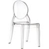 KONTE.DESIGN Set 2 sedie BRERA in Policarbonato trasparenti, impilabili