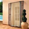 IlGruppone Tenda Zanzariera 150x250 Cm Tinta Unita con Anelli Inclusi Finestre Porte Zanzariere Insetti Moschiera Anti Mosche Zanzare Insetti Rete Fitta Terrazzi Balcone Giardino - Panna