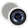 Polk Audio RC80i - Coppia di altoparlanti bidirezionali da incasso da 8", alta qualità, perfetti in ambienti umidi interni/esterni come bagni, cucine, portici coperti (bianco, griglia verniciabile)