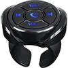 gifyym Telecomando per volante auto, telecomando multimediale e radio per riproduzione musicale e volume, facile da installare, telecomando per auto e camion, ricevitore universale per controllo remoto