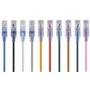 Monoprice Cavo patch Ethernet Cat6A UTP, 30 AWG, 10 G, in puro rame nudo, antigroviglio, RJ45, serie SlimRun, 0,3 m, 10 colori