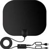 Qualihome Antenna TV, antenna TV digitale da interni per digitale Freeview 4K 1080P HD VHF UHF per canali locali, portata oltre 250 miglia, con amplificatore di segnale, supporta tutti i televisori