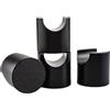 Kioball 4 Pezzi Supporto per Cavi HiFi Supporto per Cavi Antiurto Supporto per Cavi per Altoparlanti Multifunzione Nero