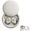Yacriso Auricolari del sonno Luumun per dormienti laterali, mini comodi auricolari che bloccano il rumore, invisibili cuffie bluetooth wireless 5.4, indolore, sonno riposante (White)