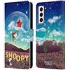 Head Case Designs Licenza Ufficiale Peanuts Nebulosa Palloncini Volanti Snoopy Cowboy Spazio Custodia Portafoglio in Pelle Compatibile con Samsung Galaxy S21 5G