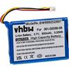 vhbw batteria sostituisce Garmin 1ICP4/34/5, 1ICP5/34/45, 361-00045-00, 361-00056-00 per navigatore GPS (900mAh, 3,7V, Li-Ion)