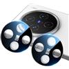 QJONSIU Compatibile con vivo X300 Pro Pellicola Protettiva, 2 Pack Vetro Temperato Pellicola per Lenti, Antigraffio, Senza bolla-Nero